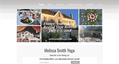 Desktop Screenshot of melissasmithyoga.com